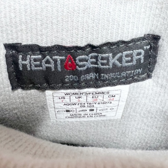 North Face Womens Heat Seeker 200 Fleece Low Rise Winter Weatherproof Gray Boots - Picture 14 of 16